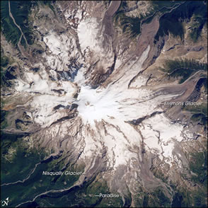NASA Photo of Mt.Rainier from space click for bigger picture